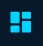 Four blue squares arranged in a 2x2 grid on a dark background.