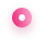 Pink donut with pink icing and colorful sprinkles.